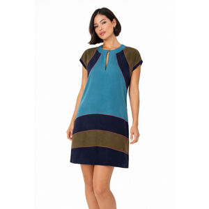 SEE BY CHLOE 100% Silk Dress Colorblock Mini Dress NWT Made in Italy XS